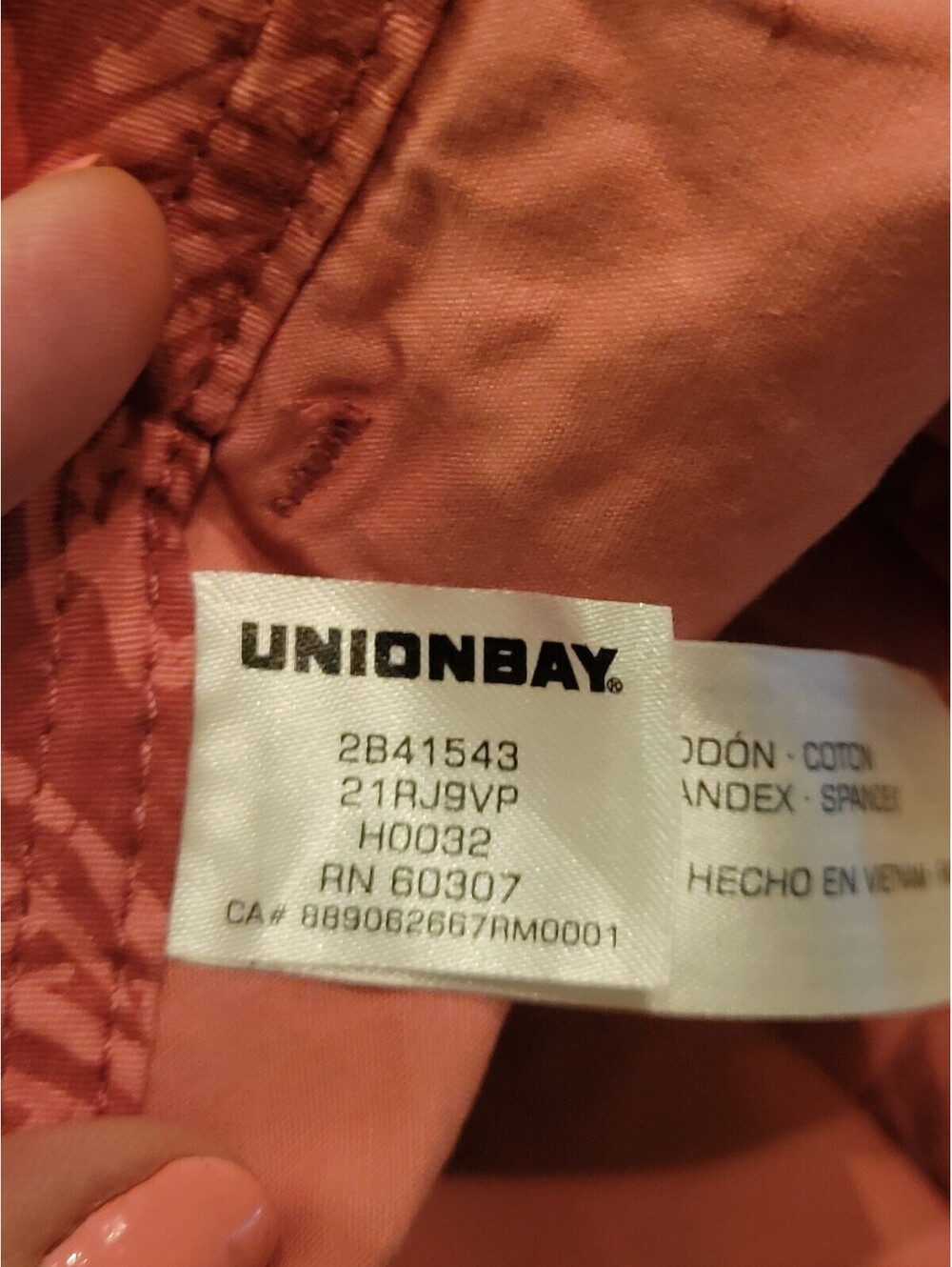 Union Bay Supplies (Size 18) Peach Color Convertible Shorts Roll Up Or Wear Down - Picture 8 of 9